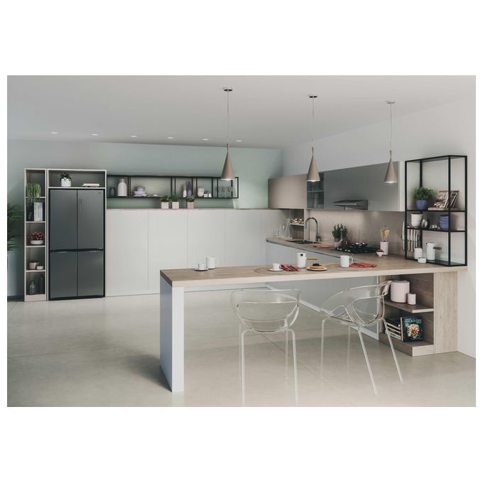 Hoover HHCR3818ENPL H-Fridge 700 Maxi Frigorifero 4 Porte 467 L 181,5 cm Classe E No Frost 35 dB colore Argento