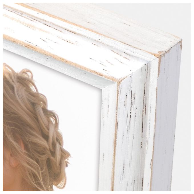 ZEP Rosel Bianco Cornice Portafoto 15x20cm in Legno