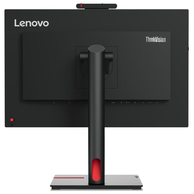 Lenovo 63D7UAT3EU ThinkVision T24mv-30 Monitor PC 23.8'' Full HD IPS LED 75Hz USB-C 90W Webcam 5MP Hub USB Ethernet colore Nero