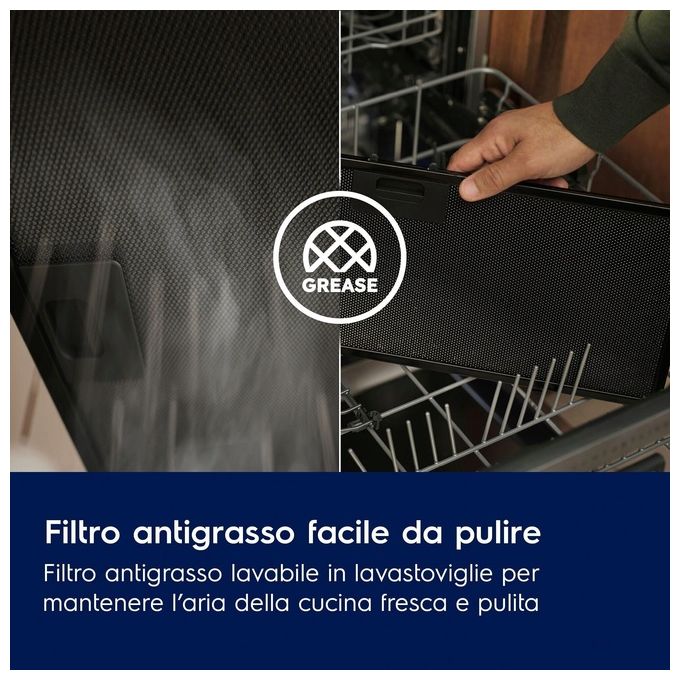 Electrolux LFC319X Cappa a Parete 90 cm 420 m³-h Classe D 66 dB Pulsanti colore Inox