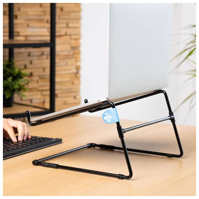 R-Go Tools RGOSC020BL Supporto per Laptop Steel Office Adatto per 10-22 Pollici Capacita' 5 Kg Colore Nero