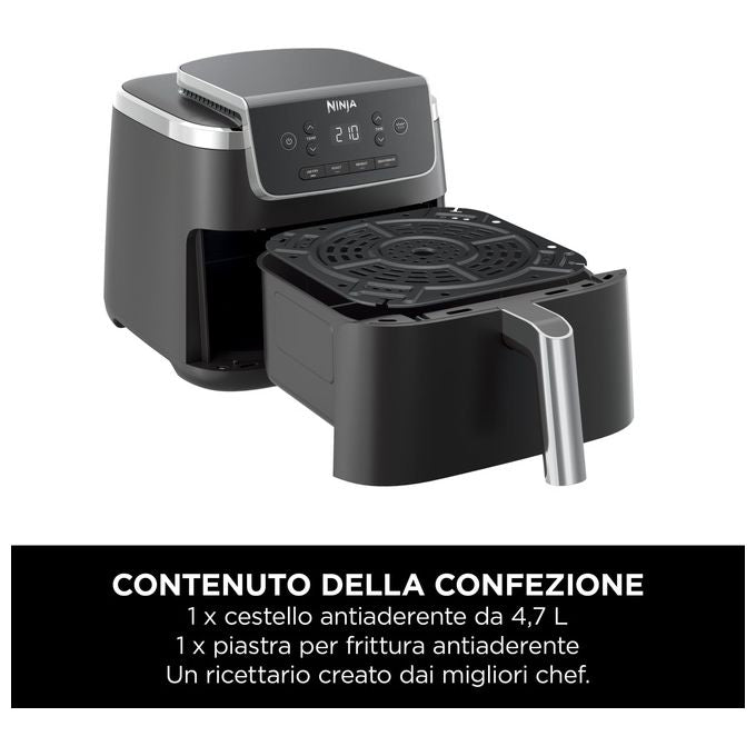 Ninja AF140EU Friggitrice ad aria 4,7 L 1750 W 4 programmi display LCD colore Nero