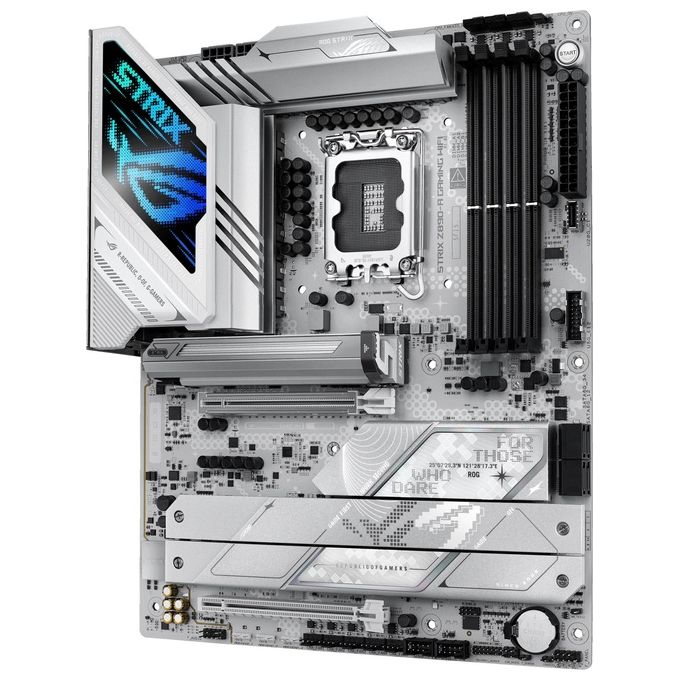 ASUS 90MB1I90-M0EAY0 ROG STRIX Z890-A GAMING WIFI Scheda madre ATX Intel Z890 LGA 1851 DDR5-SDRAM fino a 8600 MHz Wi-Fi 7 Bluetooth 5.4 colore Bianco