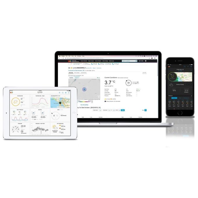 Bresser Stazione Meteo 5 in 1 Wi-Fi Sensore Professionale