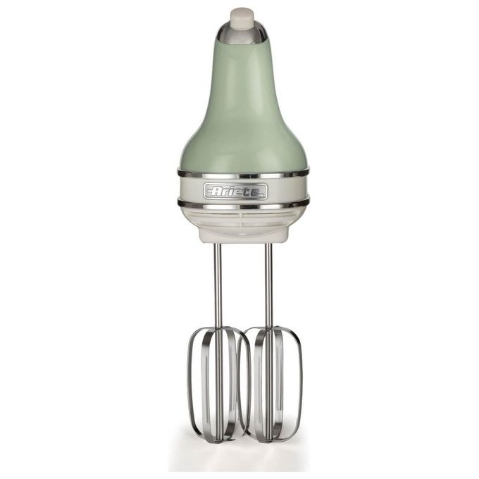 Ariete 1548 Vintage Sbattitore Manuale 450W 5 Velocita' Funzione Turbo 2 Fruste Acciaio Inox colore Verde