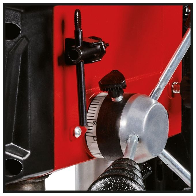 Einhell 4520592 TC-BD 450 Trapano a Colonna Chiave 450 W 5 Velocita' 600-2650 rpm Inclinazione Tavolo -45 a 45° colore Nero Rosso