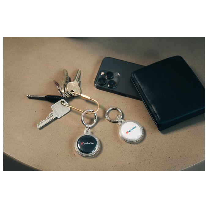 Verbatim My Finder Coin Localizzatore e Cercatore Gps Personale Nero-Bianco