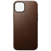 Nomad Modern Custodia in Pelle per iPhone 15 Plus Brown