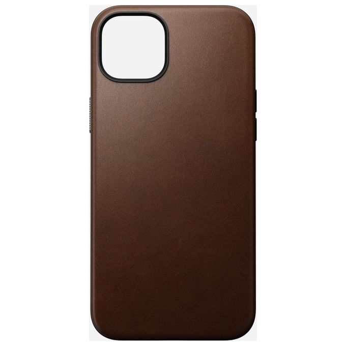 Nomad Modern Custodia in Pelle per iPhone 15 Plus Brown