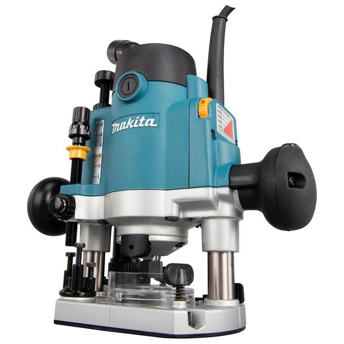 Makita RP1111CJFA Router 1100 W Velocita' Regolabile 5 Livelli 8000-27500 rpm Attacco 8 mm colore Nero Verde Metallico