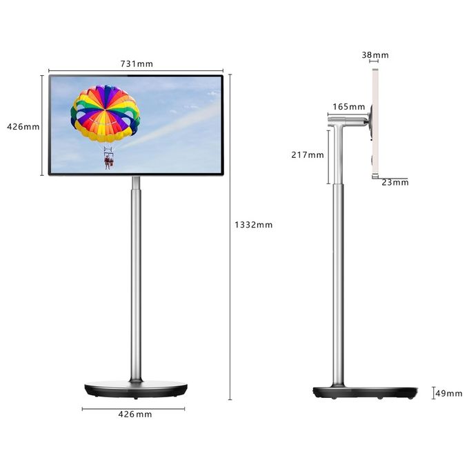Thomson 32UE5M45 Go Plus Smart TV Portatile 32'' 4K Ultra HD LED Android Touch Batteria 9000 mAh Wi-Fi 6 colore Oro Champagne