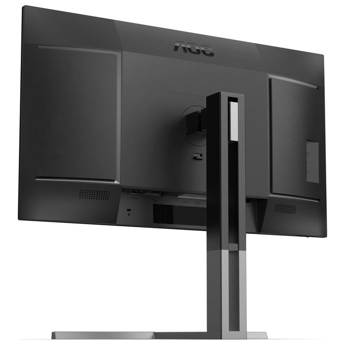 AOC U27U3CV Monitor 27'' UHD 3840x2160 Nano IPS 60Hz HDR400 Altezza Regolabile HDMI2x DP1x USB Hub Speaker colore Nero-Argento