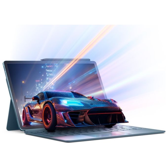 Lenovo ZAEG0015IT Yoga Tab Plus Tablet Android 12.7'' 3K Snapdragon 8 Gen 3 16 GB RAM 256 GB Wi-Fi 7 Android 14 Tastiera e Pennino inclusi colore Tidal Teal