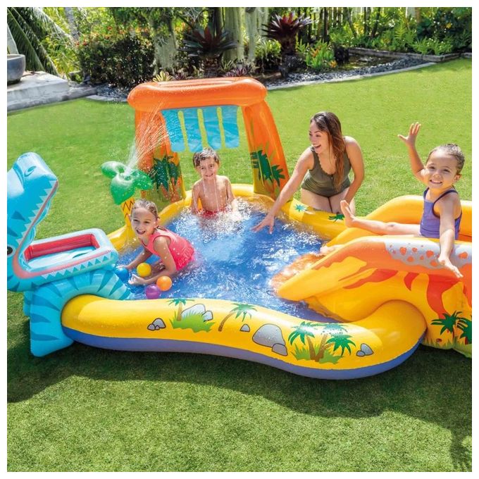 Intex Playground Dinosauri Multicolore 249 x 191 x 109 cm 57444NP