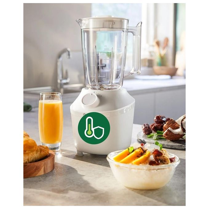 Philips HR2041-00 3000 Series Frullatore da Tavolo ProBlend 450W 1,9 L 4 velocita' Tritaghiaccio colore Bianco