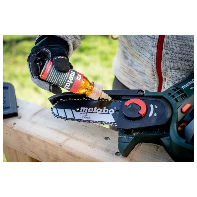Metabo 600856500 MS 18 LTX 15 Potatore a Batteria 18V 2Ah Barra 15 cm 5 m-s 1.6 Kg