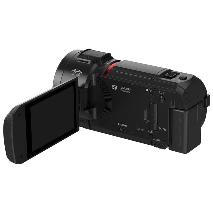 Panasonic HC-VX3E-K Videocamera 4K HC-VX3 Sensore MOS BSI 1-2.5'' Zoom Ottico 24x Risoluzione 4K Ultra HD colore Nero