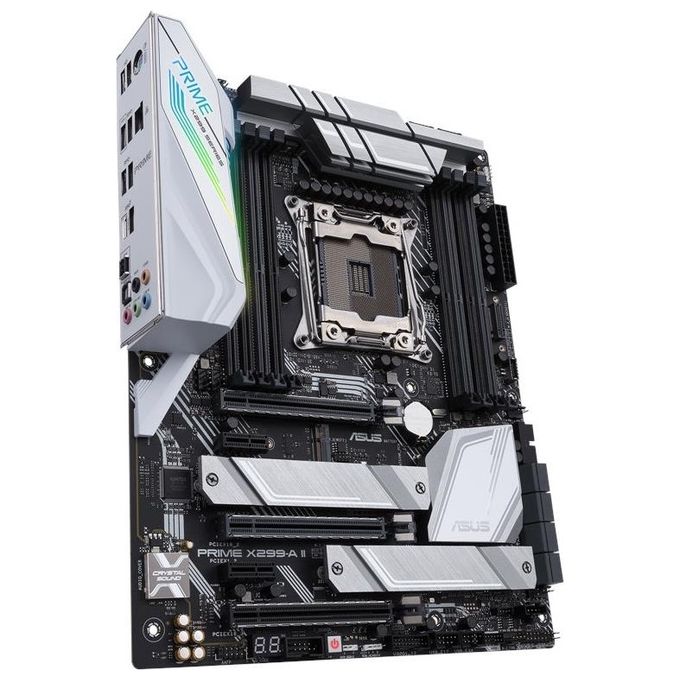 ASUS PRIME X299-A II Scheda Madre Intel ATX LGA 2066 per Processori Intel Core X-Series, con Overclocking AI, DDR4 4266 MHz, Triple M.2, USB 3.2 Gen 2 Type-C, Aura Sync RGB