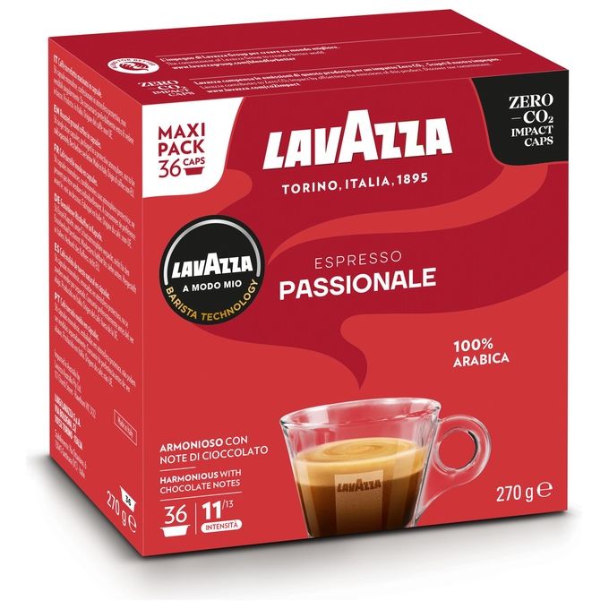 Lavazza A Modo Mio Capsule Caffe' Appassionatamente 36 Pezzi