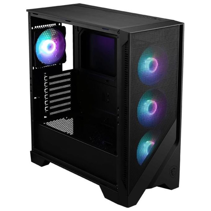 MSI MAG FORGE 320R AIRFLOW Case PC Micro Tower Gaming ATX Vetro Temperato RGB 4x Ventole 120mm colore Nero Trasparente