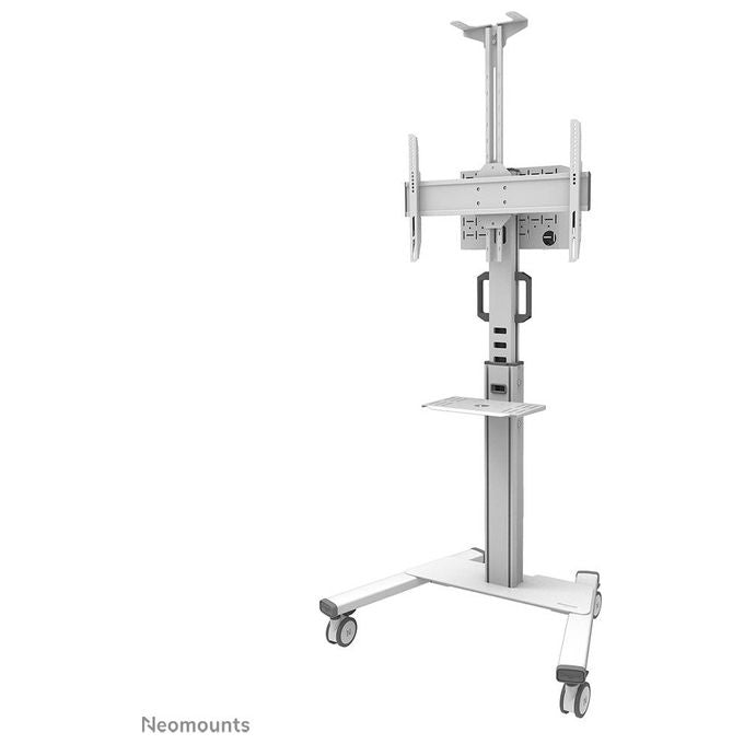 Neomounts FL50S-825WH1 Carrello TV da Pavimento Regolabile in Altezza 37-75'' VESA 100x100-600x400 mm 70 Kg TUV Certificato colore Bianco