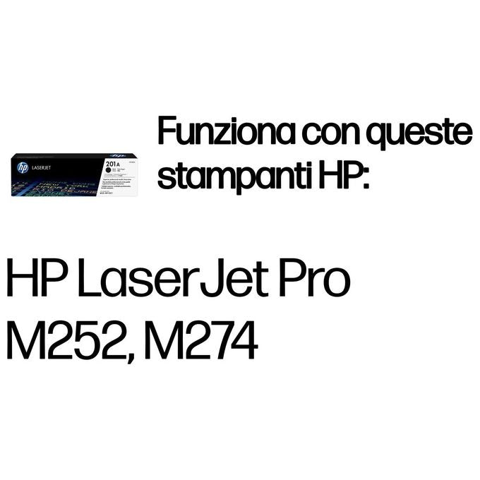 HP 201A Nero originale LaserJet cartuccia toner ( CF400A ) per Color LaserJet M277dn, M277dw, Color LaserJet Pro M252dn, M252dw, M252n, M277dw, M277n