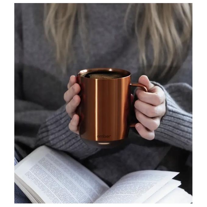 Ember CM191405EU Mug 2 Tazza Intelligente 414 ml con Controllo App e Temperatura Regolabile colore Rame