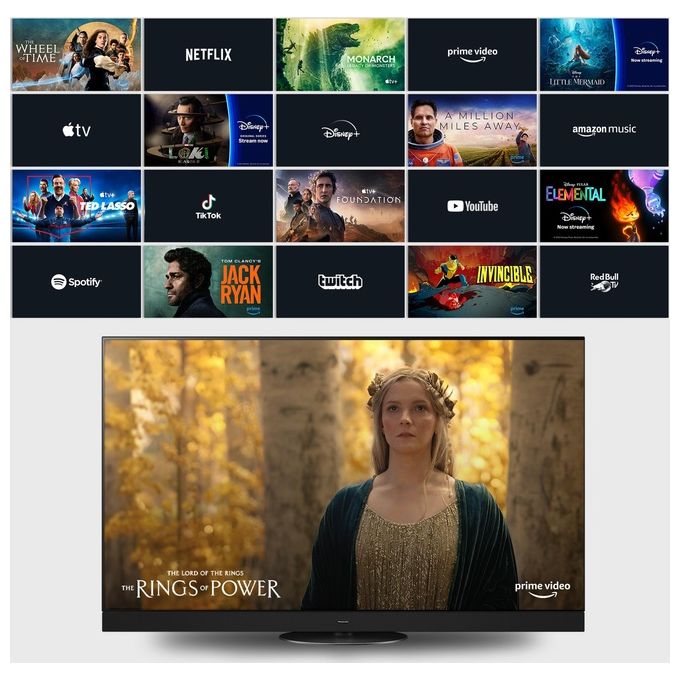 Panasonic TV-55Z90AEG MASTER OLED PRO Smart TV 4K UHD 55'' con Fire TV HDR10+ Dolby Vision IQ colore Nero