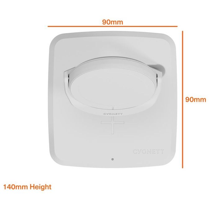 Cygnett CY5099BUNCP ChargeBase Base di Ricarica Wireless Qi2 2 in 1 15W iPhone AirPods colore Bianco