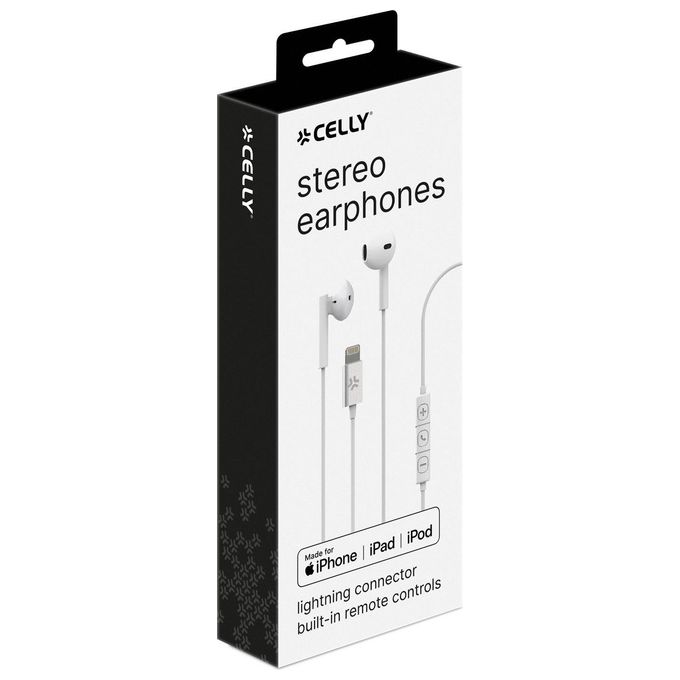 Celly UP900 Auricolare per Telefono Cellulare Stereofonico Bianco