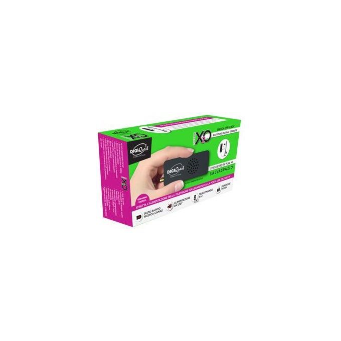 DIGIQUEST Ricevitore Digitale Terrestre Stick Dvb-t2 full hd hevc main 10