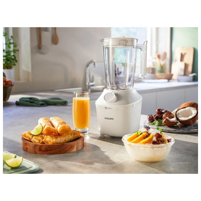 Philips HR2041-00 3000 Series Frullatore da Tavolo ProBlend 450W 1,9 L 4 velocita' Tritaghiaccio colore Bianco