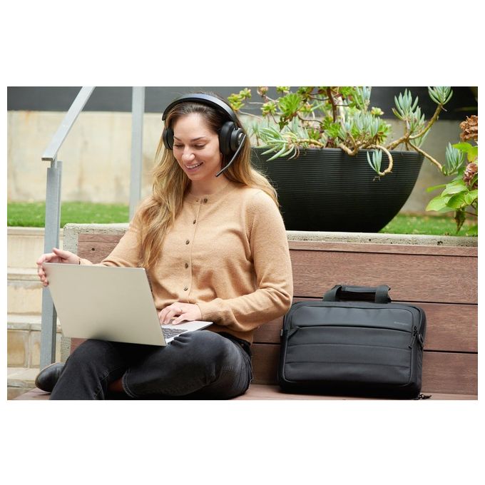 Kensington K83452WW Cuffie over-ear Bluetooth H3000 Cancellazione Rumore Attiva con AI Durata Batteria 60 h Connessione Bluetooth 5.2 colore Nero