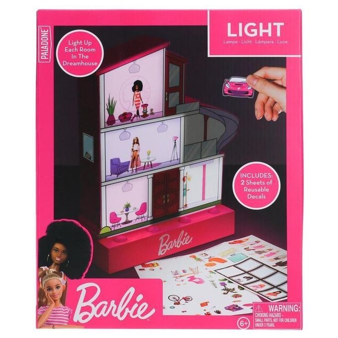Paladone Lampada Barbie Casa dei Sogni con Adesivi
