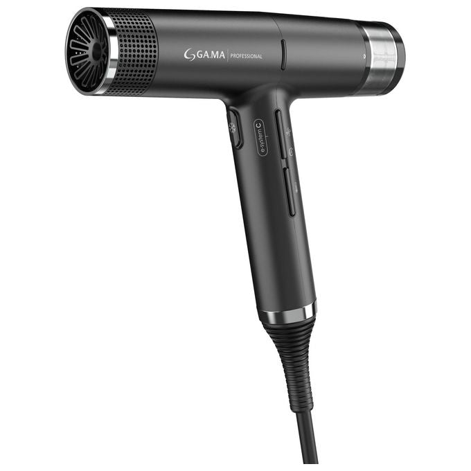 Ga.ma PH6065.BK iQ1 Perfetto Asciugacapelli 1600W Motore Brushless 110000 rpm Oxy-Active 3 velocita' 4 temperature colore Nero