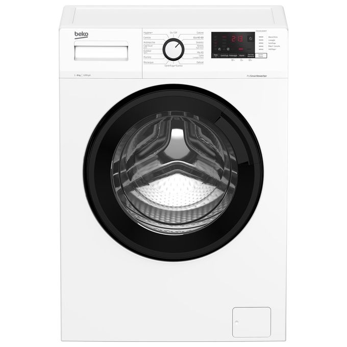 BEKO MWUX81282BI-IT Lavatrice a carica frontale da 8 kg Classe a 1200 giri Inverter
