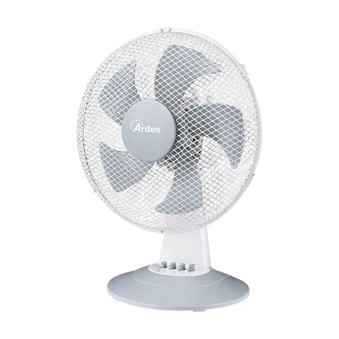Ardes Ventilatore da Tavolo Steelo30 30cm 3 Velocita' Colore Bianco per Climatizzazione Efficiente e Fresca