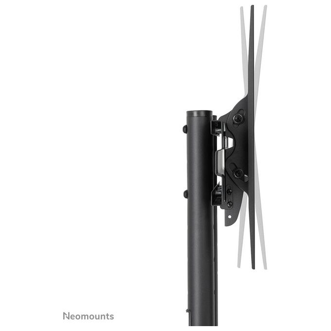 Neomounts FL50-540BL1 Carrello TV Supporto a Pavimento Portatile per Schermi 37-70 Pollici con Regolazione Altezza Manuale e Inclinazione colore Nero