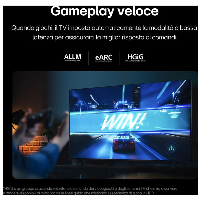 LG 75QNED80T6A.API Serie QNED80 TV 4K UHD Smart TV con webOS 24 3 HDMI QNED AI colore Blu