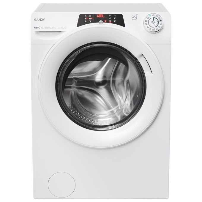 Candy RapidÓ RO4 1274DWMT-1-S, Lavatrice Slim 7kg, 1200 Giri, Classe A, Bianca