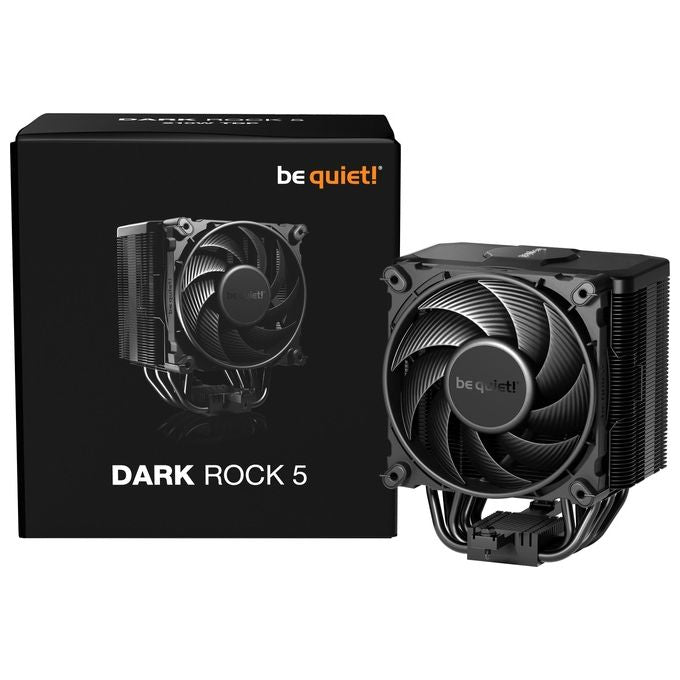 Be quiet! BK035 DARK ROCK 5 Raffreddatore d'aria per Processore 12 cm 210 W TDP 6 Heat Pipes Cuscinetto FDB colore Nero