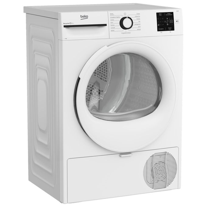 Beko BMT93EW NX Asciugatrice Pompa di Calore 9 Kg Classe D 15 Programmi 64 dB (84.6x59.8x60.7 cm) colore Bianco