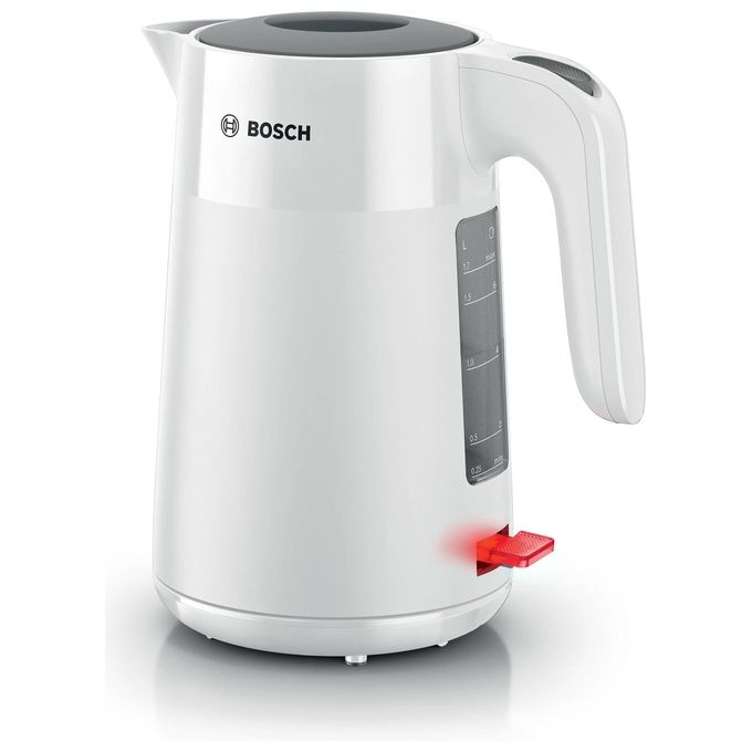 BOSCH TWK2M161 MyMoment Bollitore Elettrico 1,7 L 2400 W Base Girevole Spegnimento Automatico Protezione Surriscaldamento colore Bianco
