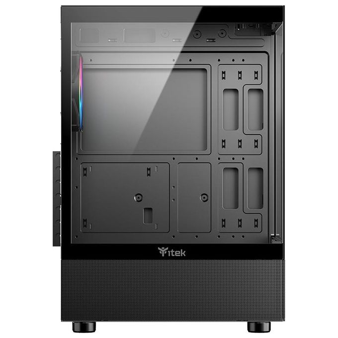 Itek ITGCASB33B SHOWBUI 33B PC Case Gaming Middle Tower ATX Vetro Temperato ARGB USB 3.0 colore Nero