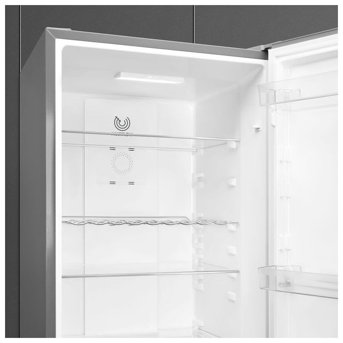 Smeg RC18XDNE Frigorifero Combinato 300 L 185 cm Classe E 38 dB No Frost MultiFlow Display LED (185x60x59 cm) colore Acciaio Inox