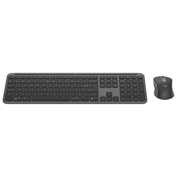 Logitech MK950 Signature Slim Kit Tastiera e Mouse Wireless Bluetooth QWERTY Italiano Multi Dispositivo colore Grafite