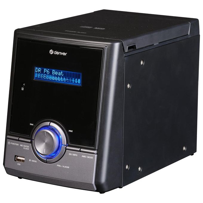 Denver MDA-285 Microsistema Audio DAB+ FM CD Bluetooth 5.0 USB MP3 2x50W con Altoparlanti colore Nero