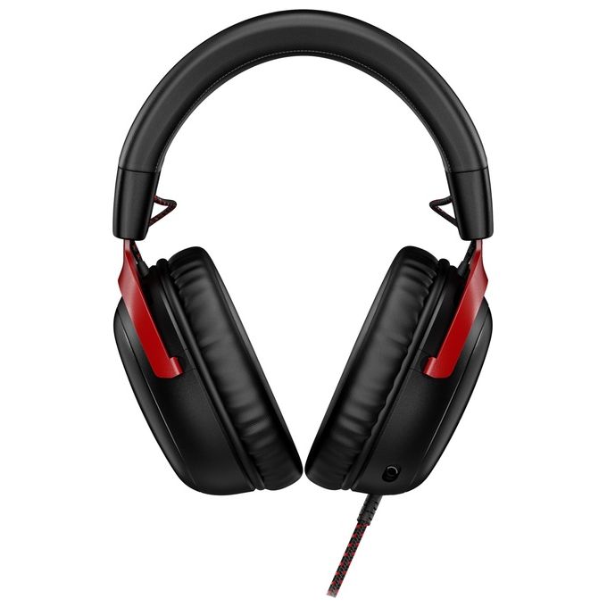 HyperX 727A9AA Cloud III Cuffie da Gaming USB-C Driver 53mm Microfono Rimovibile DTS Spatial Audio colore Nero Rosso