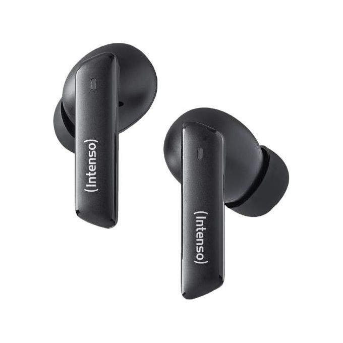 Intenso Buds Pro Cuffie TWS True Wireless T510HAE con Hybrid ANC ENC Bluetooth e fino a 35 Ore di Riproduzione Musicale Nero