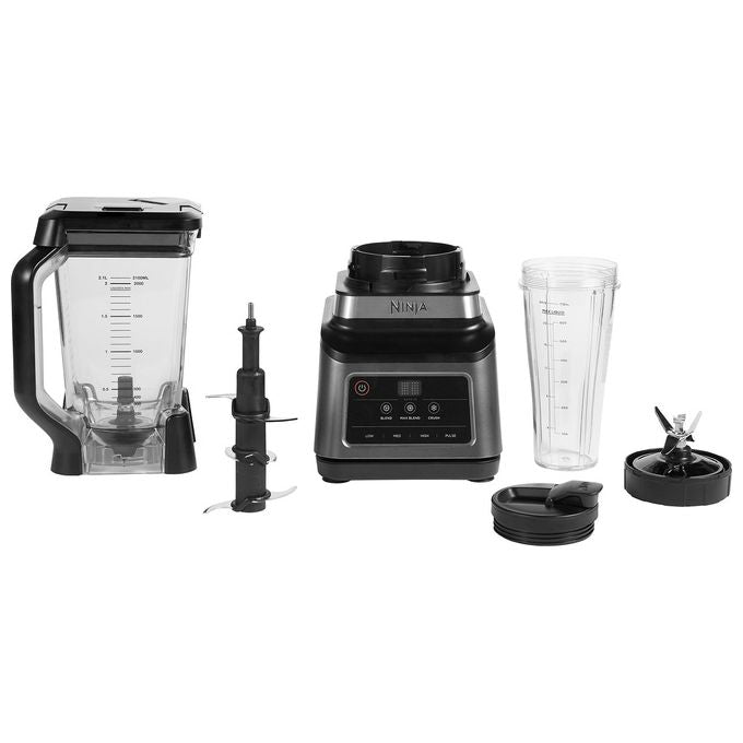 Ninja BN750EU Frullatore 2 in 1 Auto-iQ 1200 W Caraffa 2,1 L Bicchiere 700 ml Tritaghiaccio colore Nero